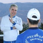 Türkmen halkynyň Milli Lideri, Türkmenistanyň Halk Maslahatynyň Başlygy Gahryman Arkadagymyz «Galkynyş» milli at üstündäki oýunlar toparynyň agzalary bilen duşuşdy